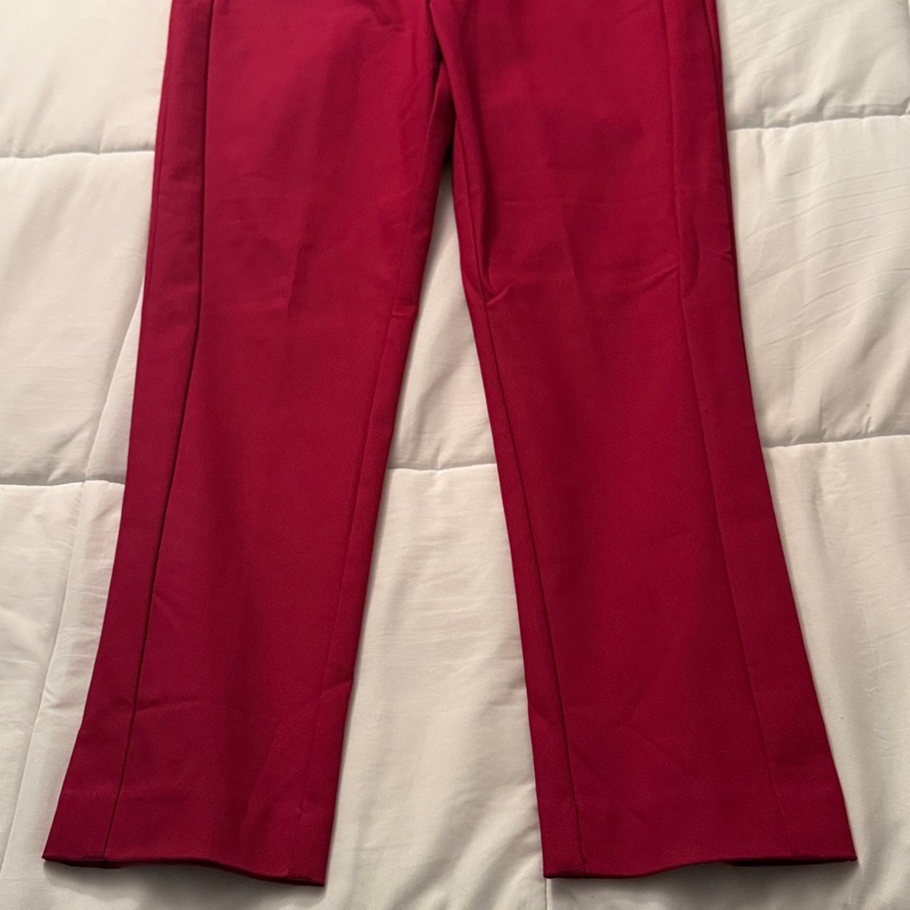 Loft Berry color- high waist skinny work pants - Picture 4 of 4